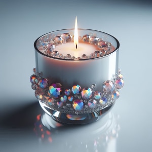 jewel candle : Faire soi-même sa bougie bijou